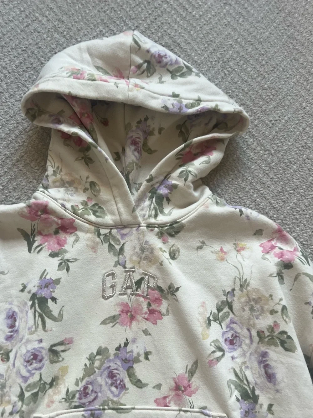 LoveShackFancy Gap Floral Sweatshirt 10